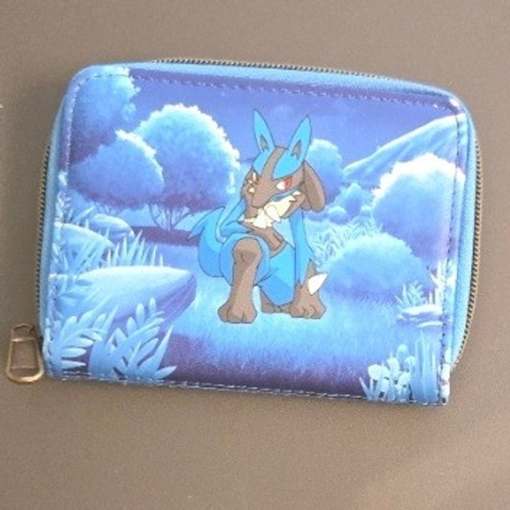 Loungefly Pokemon Lucario Full Moon Zip Around Wallet GameStop Exclusive